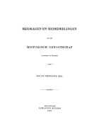 Bijdragen en Mededeelingen van het Historisch Genootschap. Deel 41,  [tijdschrift] Bijdragen en Mededeelingen van het Historisch Genootschap