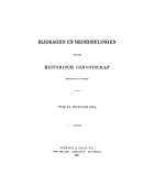 Bijdragen en Mededeelingen van het Historisch Genootschap. Deel 52,  [tijdschrift] Bijdragen en Mededeelingen van het Historisch Genootschap