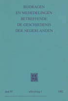 Bijdragen en Mededelingen betreffende de Geschiedenis der Nederlanden. Deel 97,  [tijdschrift] Bijdragen en Mededeelingen van het Historisch Genootschap