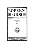 Boekengids. Jaargang 1,  [tijdschrift] Boekengids