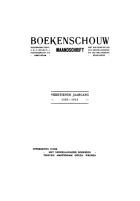 Boekenschouw. Jaargang 14,  [tijdschrift] Boekenschouw