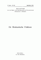 De Brabantse Folklore. Jaargang 1931-1932,  [tijdschrift] Brabantse Folklore, De