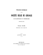 Bulletin de la Société Belge de Géologie. Jaargang 19,  [tijdschrift] Bulletin de la Société Belge de Géologie