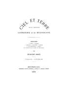 Ciel et Terre. Jaargang 3,  [tijdschrift] Ciel et Terre