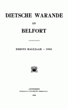 Dietsche Warande en Belfort. Jaargang 1904,  [tijdschrift] Dietsche Warande en Belfort