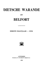 Dietsche Warande en Belfort. Jaargang 1904,  [tijdschrift] Dietsche Warande en Belfort