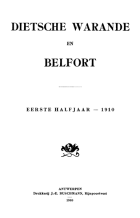 Dietsche Warande en Belfort. Jaargang 1910,  [tijdschrift] Dietsche Warande en Belfort
