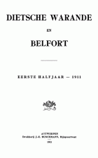 Dietsche Warande en Belfort. Jaargang 1911,  [tijdschrift] Dietsche Warande en Belfort