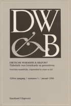 Dietsche Warande en Belfort. Jaargang 129,  [tijdschrift] Dietsche Warande en Belfort