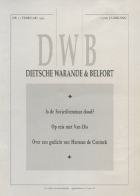 Dietsche Warande en Belfort. Jaargang 137,  [tijdschrift] Dietsche Warande en Belfort