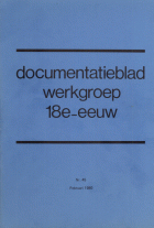 Documentatieblad werkgroep Achttiende eeuw. Jaargang 1980,  [tijdschrift] Documentatieblad werkgroep Achttiende eeuw