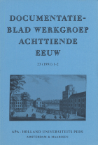 Documentatieblad werkgroep Achttiende eeuw. Jaargang 1991,  [tijdschrift] Documentatieblad werkgroep Achttiende eeuw