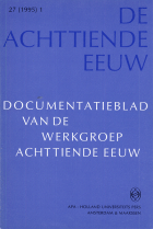 De Achttiende Eeuw. Jaargang 1995,  [tijdschrift] Documentatieblad werkgroep Achttiende eeuw