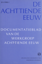 De Achttiende Eeuw. Jaargang 1998,  [tijdschrift] Documentatieblad werkgroep Achttiende eeuw