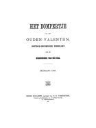 Het Dompertje. Jaargang 1869,  [tijdschrift] Dompertje van den oude Valentijn, Het