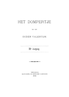 Het Dompertje. Nieuwe reeks. Jaargang 1897,  [tijdschrift] Dompertje van den oude Valentijn, Het