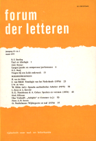 Forum der Letteren. Jaargang 1977,  [tijdschrift] Forum der Letteren