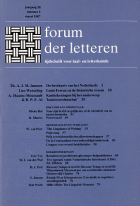 Forum der Letteren. Jaargang 1987,  [tijdschrift] Forum der Letteren