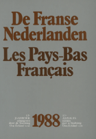 De Franse Nederlanden / Les Pays-Bas Français. Jaargang 1988,  [tijdschrift] Franse Nederlanden, De / Les Pays-Bas Français