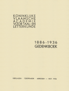 Gedenkboek 1886-1936, Anoniem Gedenkboek 1886-1936