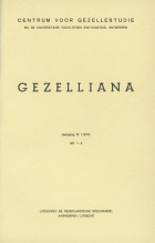 Gezelliana. Jaargang 4,  [tijdschrift] Gezelliana (1970-1986)