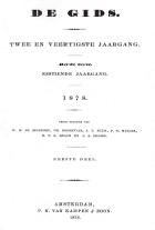 De Gids. Jaargang 42,  [tijdschrift] Gids, De