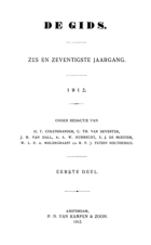 De Gids. Jaargang 76,  [tijdschrift] Gids, De