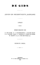 De Gids. Jaargang 97,  [tijdschrift] Gids, De