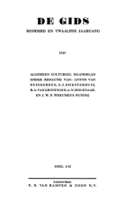 De Gids. Jaargang 112,  [tijdschrift] Gids, De