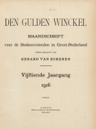 Den Gulden Winckel. Jaargang 15,  [tijdschrift] Gulden Winckel, Den
