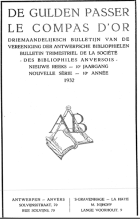 De Gulden Passer. Jaargang 10,  [tijdschrift] Gulden Passer, De