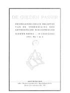 De Gulden Passer. Jaargang 19,  [tijdschrift] Gulden Passer, De