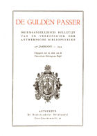 De Gulden Passer. Jaargang 32,  [tijdschrift] Gulden Passer, De