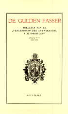 De Gulden Passer. Jaargang 71-72,  [tijdschrift] Gulden Passer, De