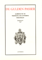 De Gulden Passer. Jaargang 80,  [tijdschrift] Gulden Passer, De