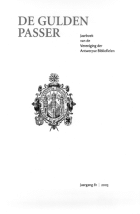 De Gulden Passer. Jaargang 81,  [tijdschrift] Gulden Passer, De