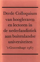 Colloquium Neerlandicum 3 (1967),  [tijdschrift] Handelingen Colloquium Neerlandicum