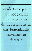 Colloquium Neerlandicum 4 (1970),  [tijdschrift] Handelingen Colloquium Neerlandicum