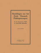 Handelingen van het zesde Vlaamsch philologencongres,  [tijdschrift] Handelingen van het Vlaams filologencongres