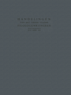 Handelingen van het tiende Vlaams filologencongres,  [tijdschrift] Handelingen van het Vlaams filologencongres