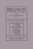 Helikon. Jaargang 1,  [tijdschrift] Helikon