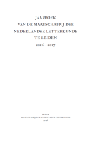 Jaarboek van de Maatschappij der Nederlandse Letterkunde, 2016-2017,  [tijdschrift] Jaarboek van de Maatschappij der Nederlandse Letterkunde [2001- ]