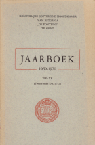 Jaarboek De Fonteine. Jaargang 1969-1970,  [tijdschrift] Jaarboek De Fonteine