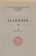 Jaarboek De Fonteine. Jaargang 1984,  [tijdschrift] Jaarboek De Fonteine