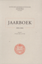 Jaarboek De Fonteine. Jaargang 2003-2004,  [tijdschrift] Jaarboek De Fonteine