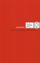 Jaarboek Letterkundig Museum 8,  [tijdschrift] Jaarboek Letterkundig Museum