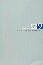 Jaarboek Letterkundig Museum 9,  [tijdschrift] Jaarboek Letterkundig Museum