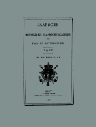 Jaarboek der Koninklijke Vlaamsche Academie voor Taal- en Letterkunde. Jaargang 15,  [tijdschrift] Jaarboek van de Koninklijke Vlaamse Academie voor Taal- en Letterkunde