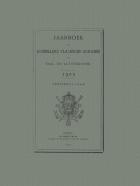 Jaarboek der Koninklijke Vlaamsche Academie voor Taal- en Letterkunde. Jaargang 16,  [tijdschrift] Jaarboek van de Koninklijke Vlaamse Academie voor Taal- en Letterkunde