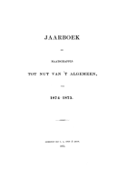 Jaarboek der Maatschappij tot Nut van 't Algemeen voor 1874-1875,  [tijdschrift] Jaarboek der Maatschappij tot Nut van 't Algemeen